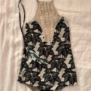 Acacia halter one piece